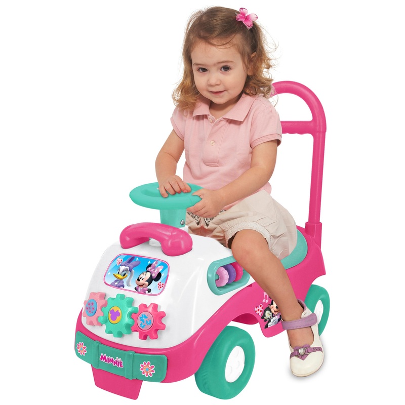 Disney Loopauto Minnie Mouse met Licht en Geluid roze/turquoise