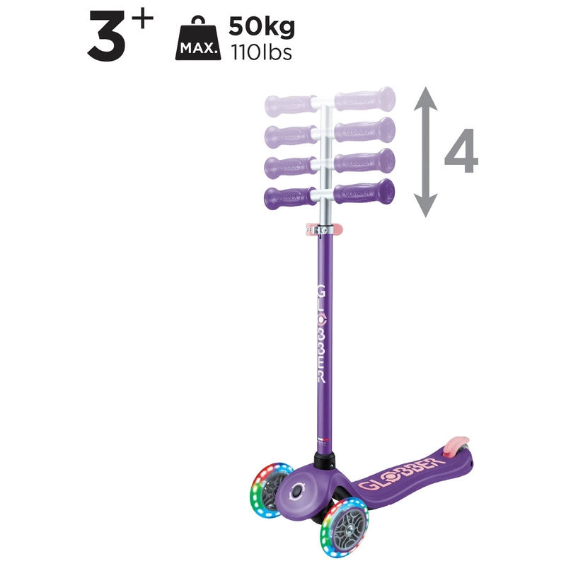 Globber Primo scooter steering lock mechanism