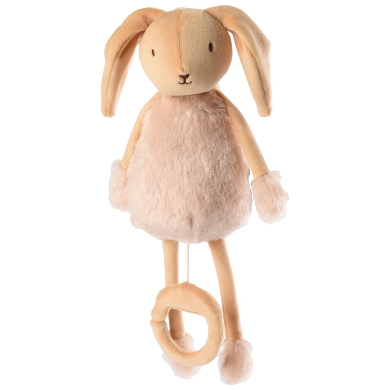 Peluche Boîte à musique Valentin le Lapin