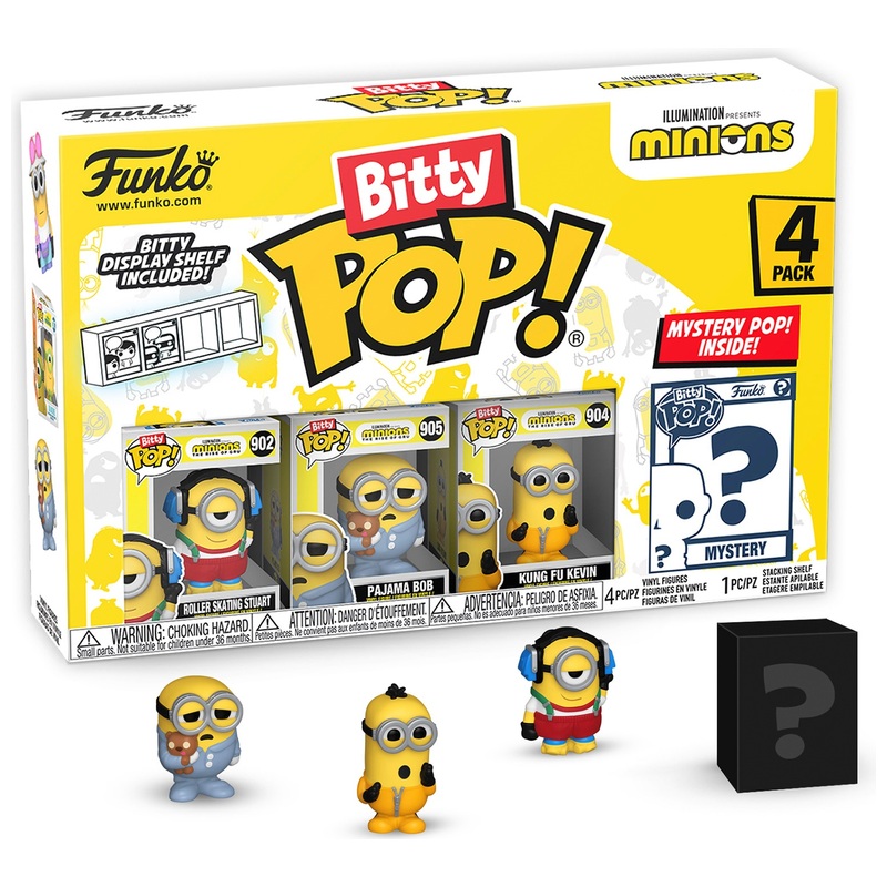 Funko Bitty POP! Pack 4 Figurines Minions Série 3