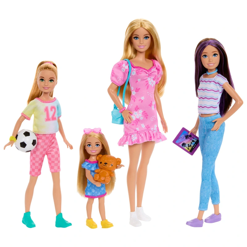 Barbie Sisters Dolls with Accessories 4 Pack UK