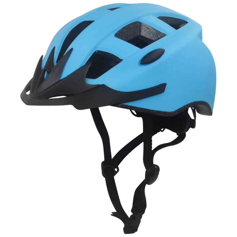 Verve Bike Helmet with Rear LED Blue front view UK