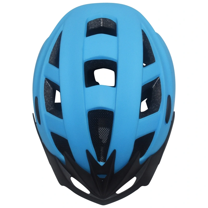 Close up of blue finish on Verve Bike Helmet UK