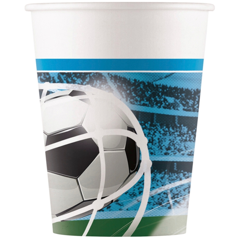 Lot de 8 Gobelets Football en Carton