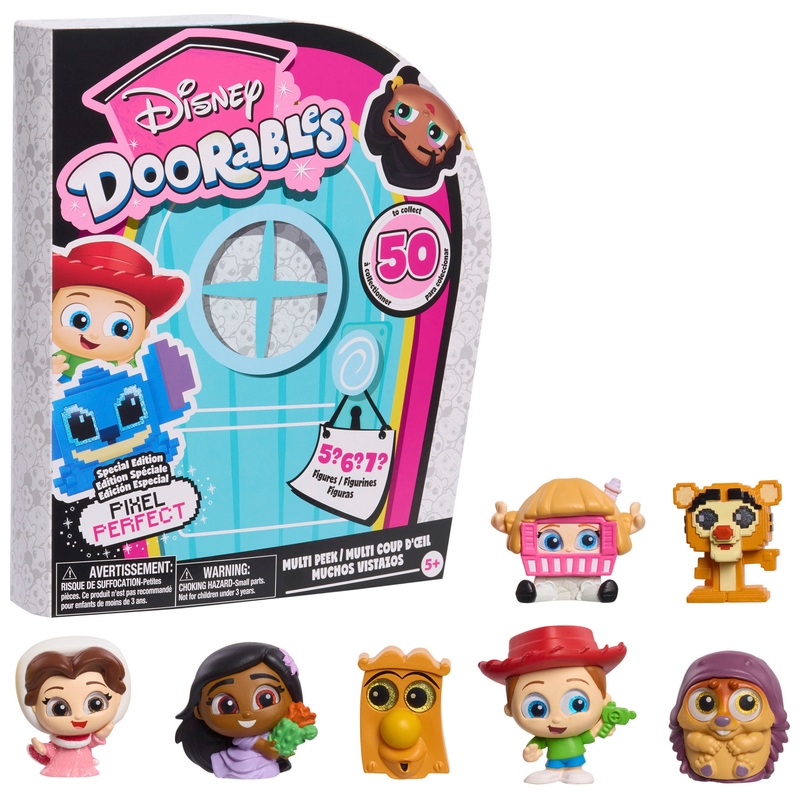 Disney Doorables - Coffret Figurines Multi Peek Pixel Perfect - Modèle Surprise