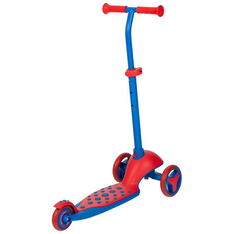 iSporter Mini Scooter Blue folded for storage