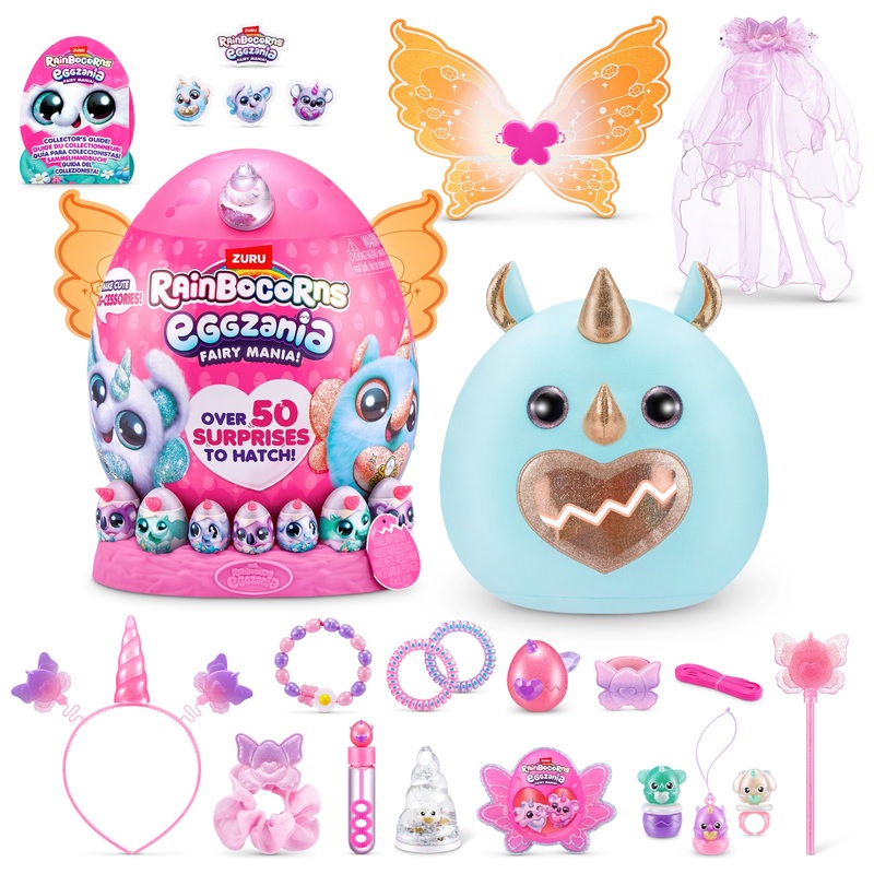 Rainbocorns Eggzania Fairy Mania Knuffel Flossiana de Neushoorn