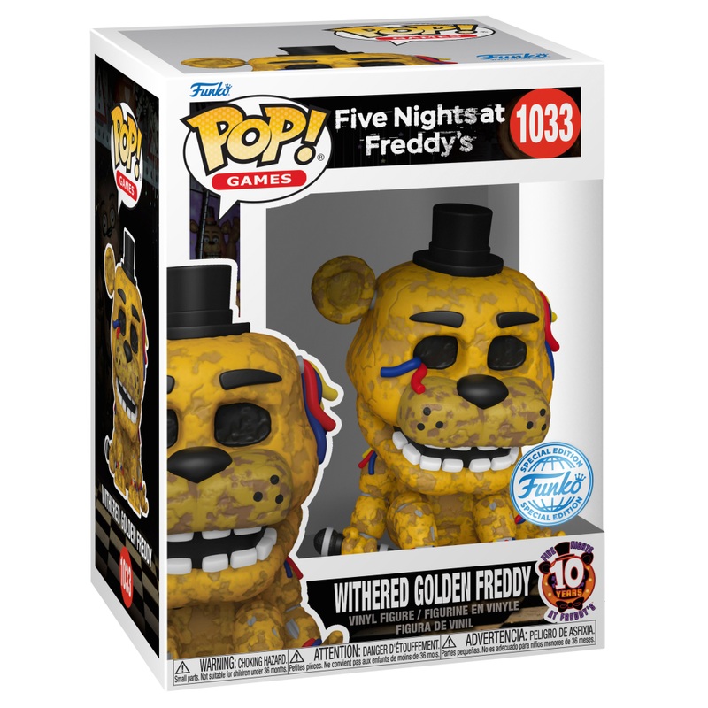 POP! Vinyl 1033: Five Nights at Freddy's Withered Golden Freddy | Smyths Toys UK