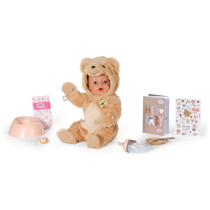 BABY born Pop Emma met Beren Onesie 43 cm