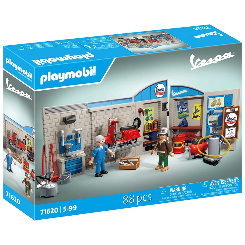 Playmobil - Vespa 71620 Garage Style Rétro Années 60
