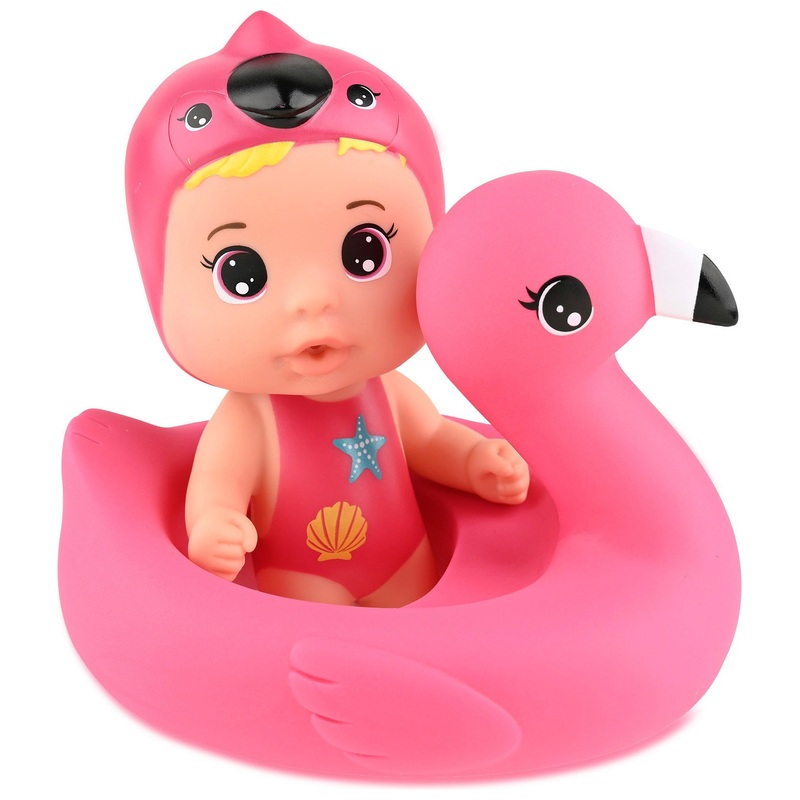 Poupon de Bain avec Bouée Flamant Rose