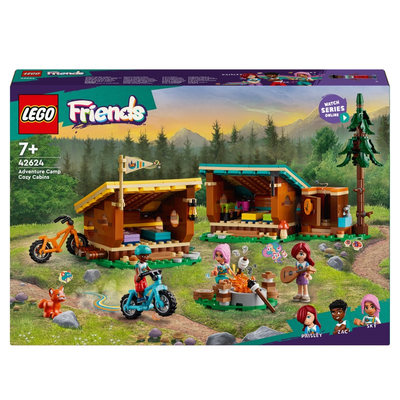LEGO Friends 42624 Les Cabanes Chaleureuses de la Base de Loisirs