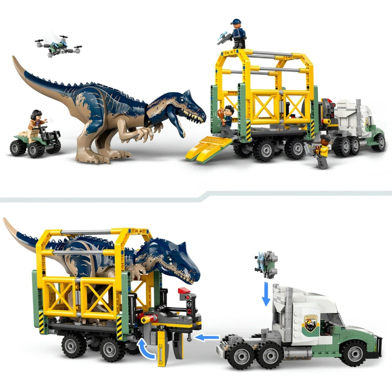 LEGO Jurassic World 76966 Dinosaur Missions: Allosaurus Transport Truck Set view 4