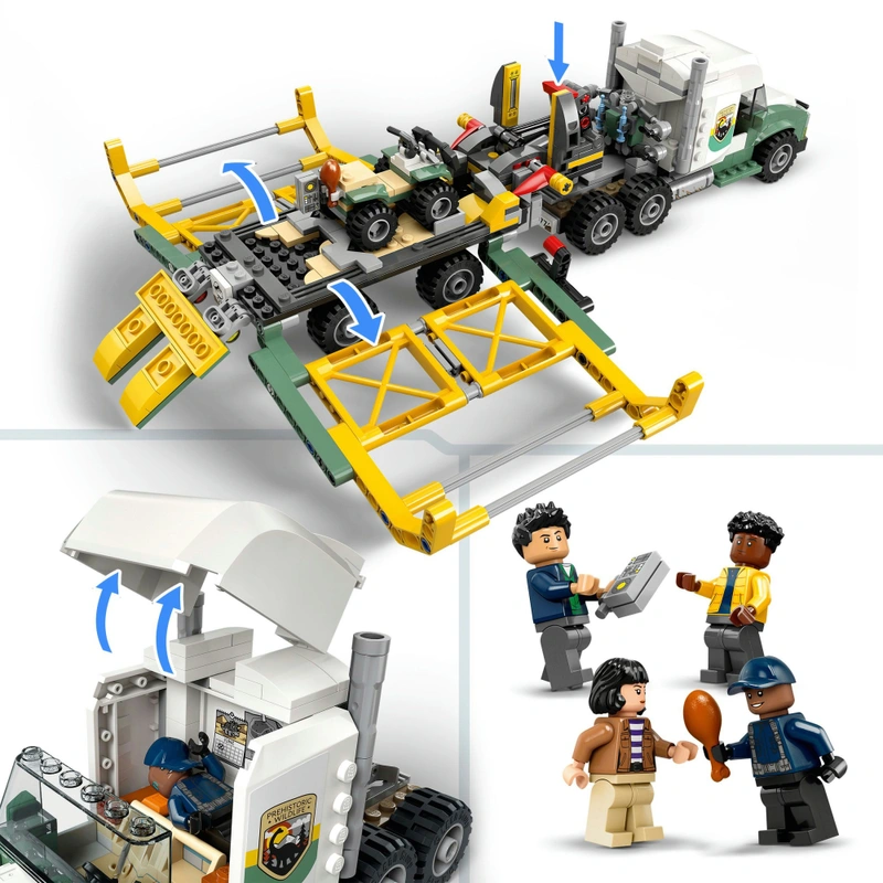 LEGO Jurassic World 76966 Dinosaur Missions: Allosaurus Transport Truck Set view 5