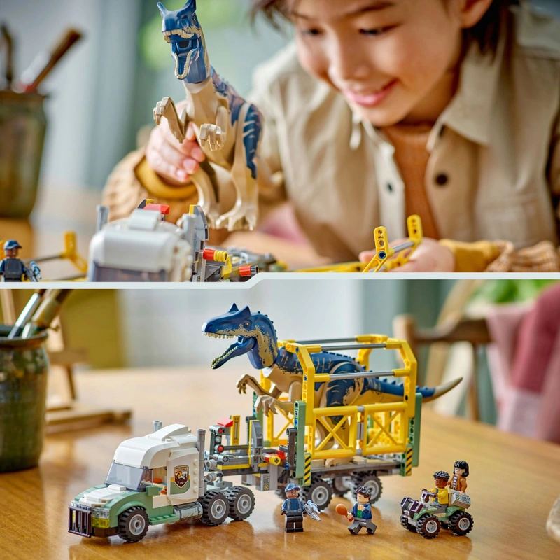 LEGO Jurassic World 76966 Dinosaur Missions: Allosaurus Transport Truck Set view 6