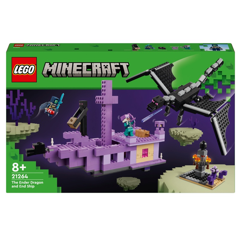 LEGO Minecraft 21264 De Enderdraak en het End-Schip Set