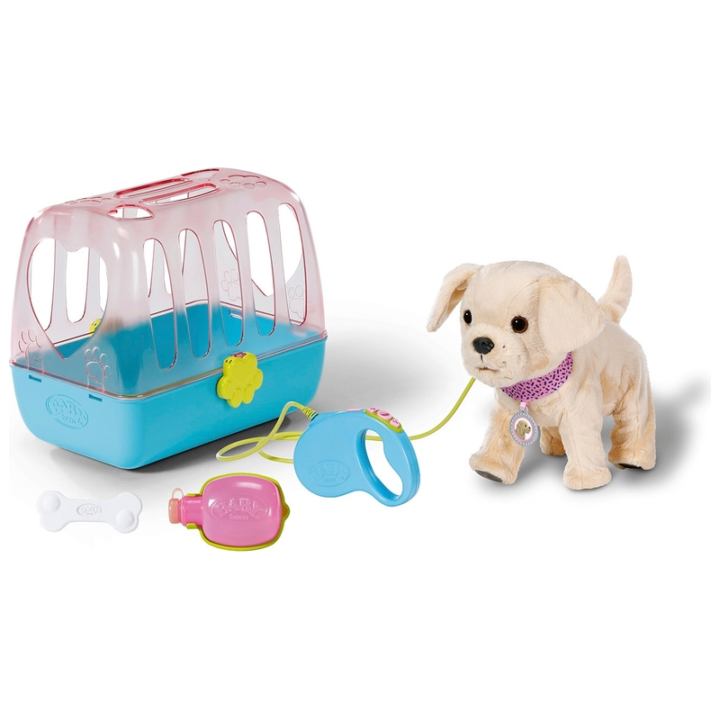 BABY born Interactieve Puppy My Dog Lucky met Transportbox