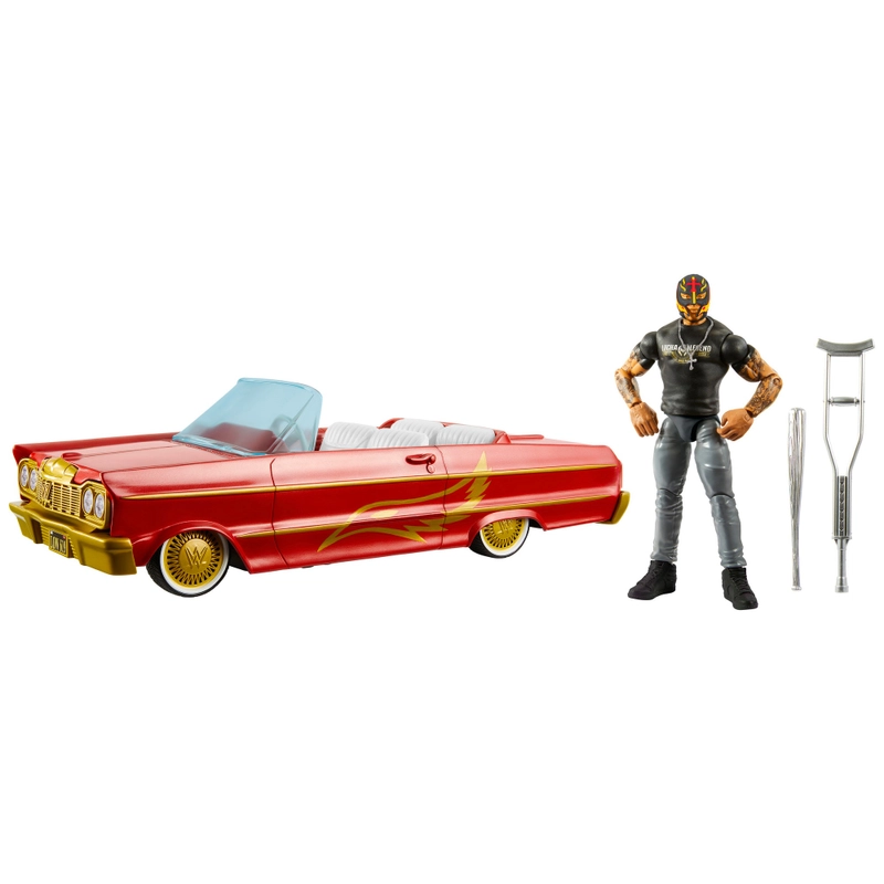 WWE Main Event Lucha Low Rider Vehicle Playset with Rey Mysterio Action Figure kids toys product image