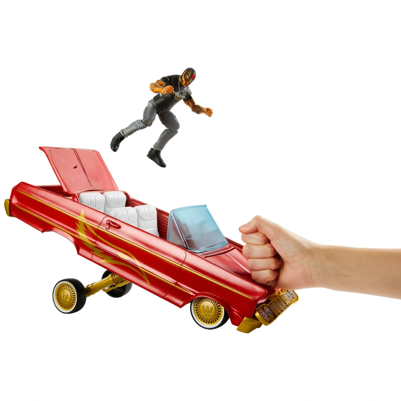 WWE Main Event Lucha Low Rider Vehicle Playset with Rey Mysterio Action Figure view 4