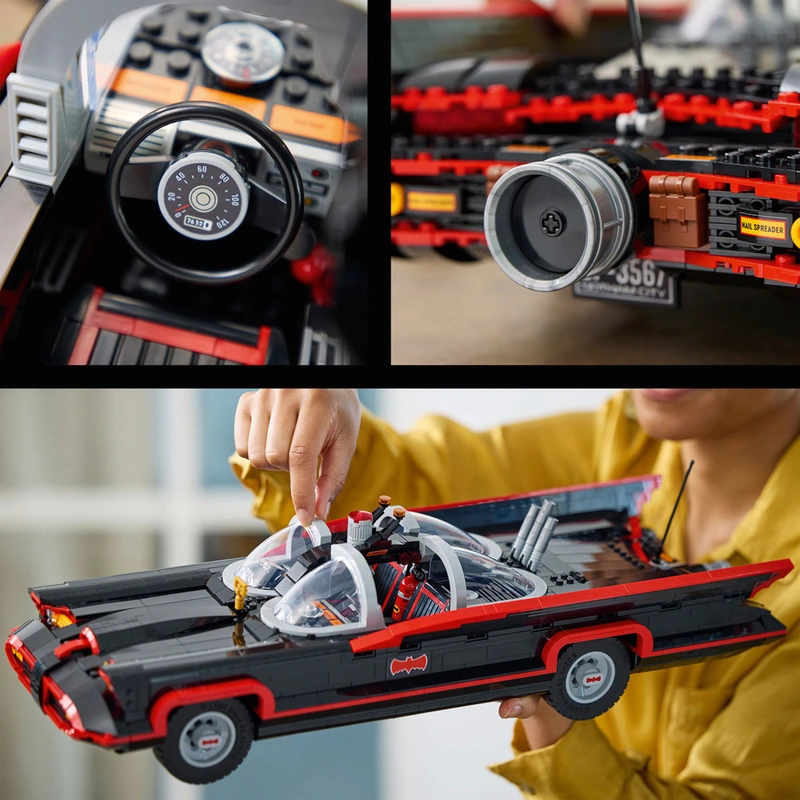 LEGO DC 76328 Batman: The Classic TV Series Batmobile Set for Adults view 4