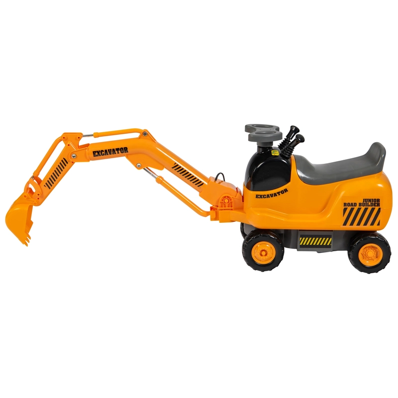 Micro Excavator ride on toy side view