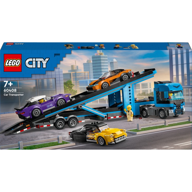 LEGO City 60408 Le Camion de Transport de Voitures de Sport