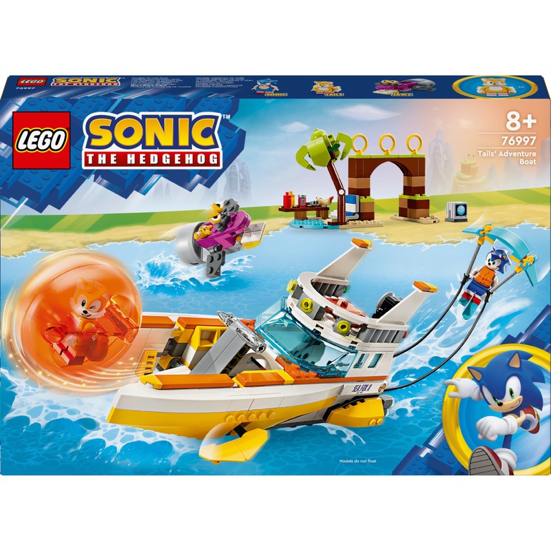 LEGO Sonic 76997 Le Bateau d'Aventures de Tails