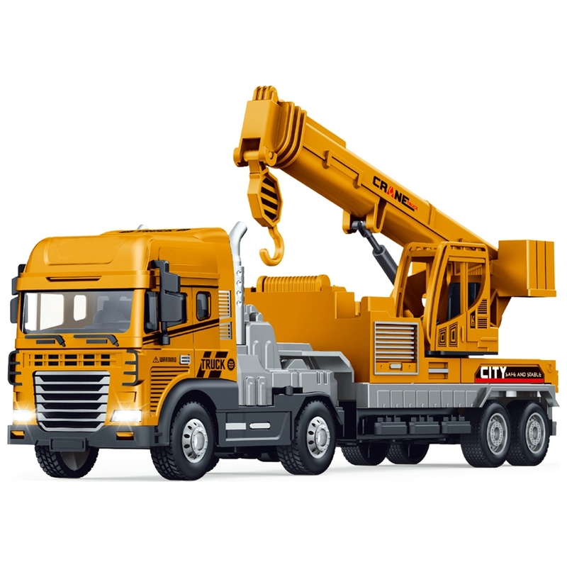 Camion-Grue à Friction avec Sons et Lumières