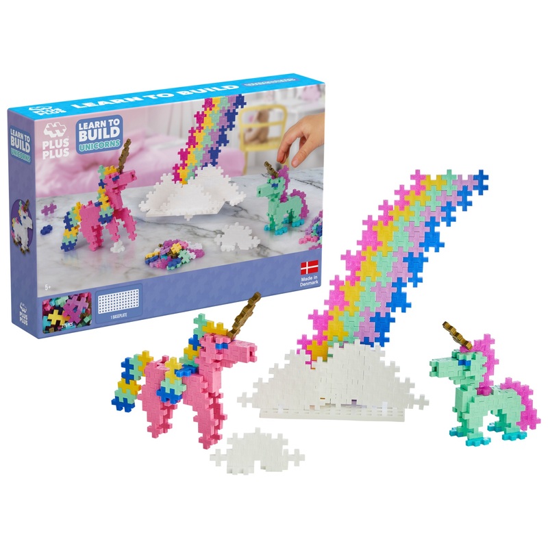 Plus Plus - Coffret de Construction Licornes 275 Pièces