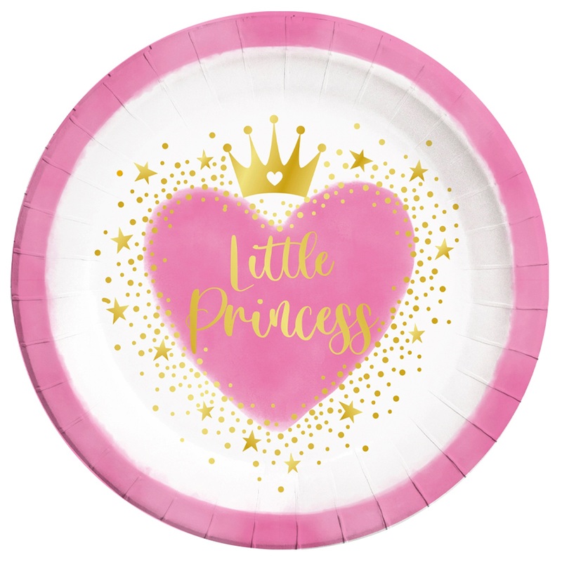 My Little Princess Papier Bordjes 8 Stuks 23 cm