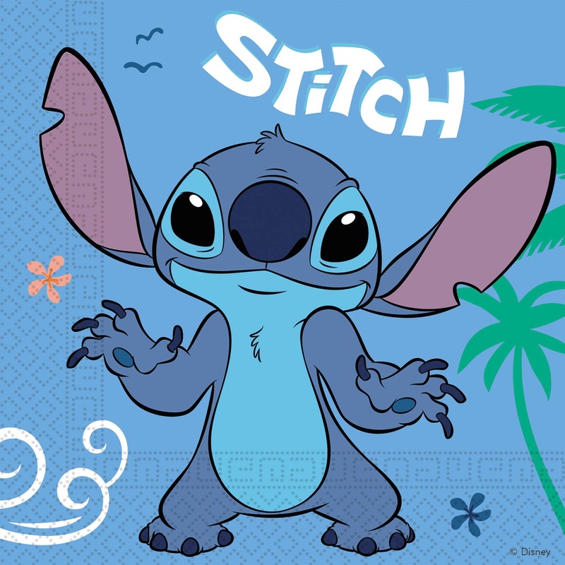 Disney Stitch & Angel Papieren Servetten 20 Stuks