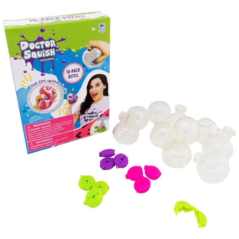 Doctor Squish Ballon Navulset van 10
