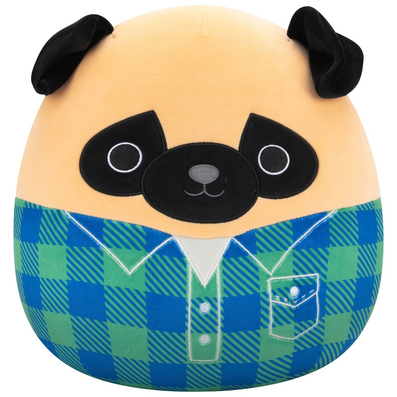 Squishmallows - Peluche Prince le Carlin Marron 30 cm