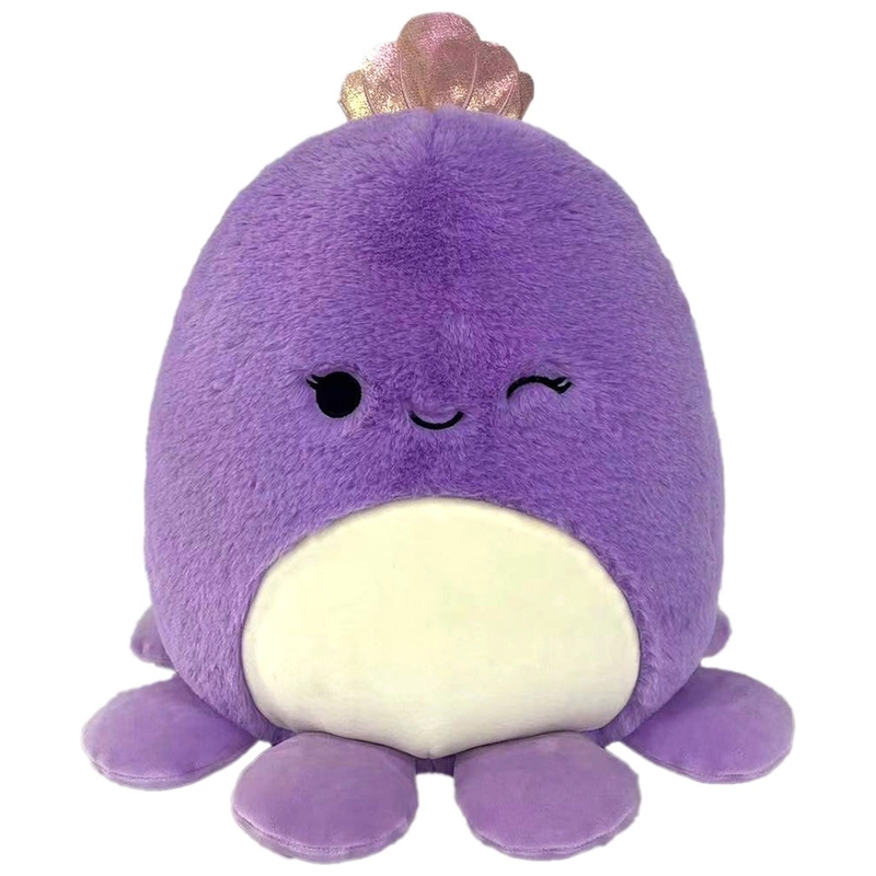 Squishmallows - Peluche Fuzz-A-Mallows Violette la Pieuvre 30 cm