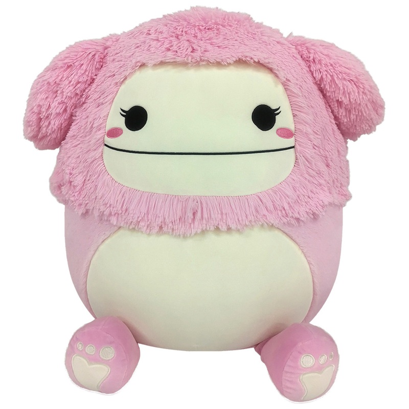 Squishmallows - Peluche Fuzz-A-Mallows Brina Bigfoot Rose 50 cm