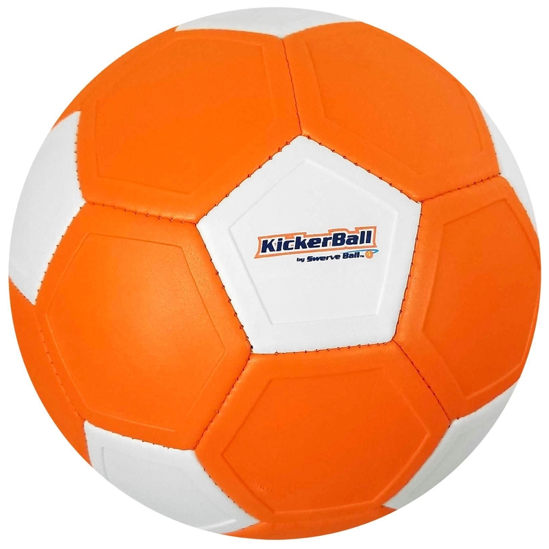 Swerve Ball Voetbal KickerBall Maat 4 oranje/wit