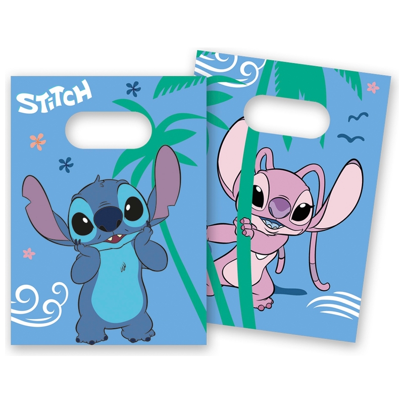 Disney Stitch & Angel Papieren Uitdeeltasjes 4 Stuks