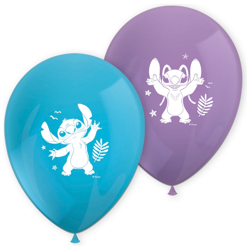 Stitch & Angel Latex Ballonnen 8 Stuks