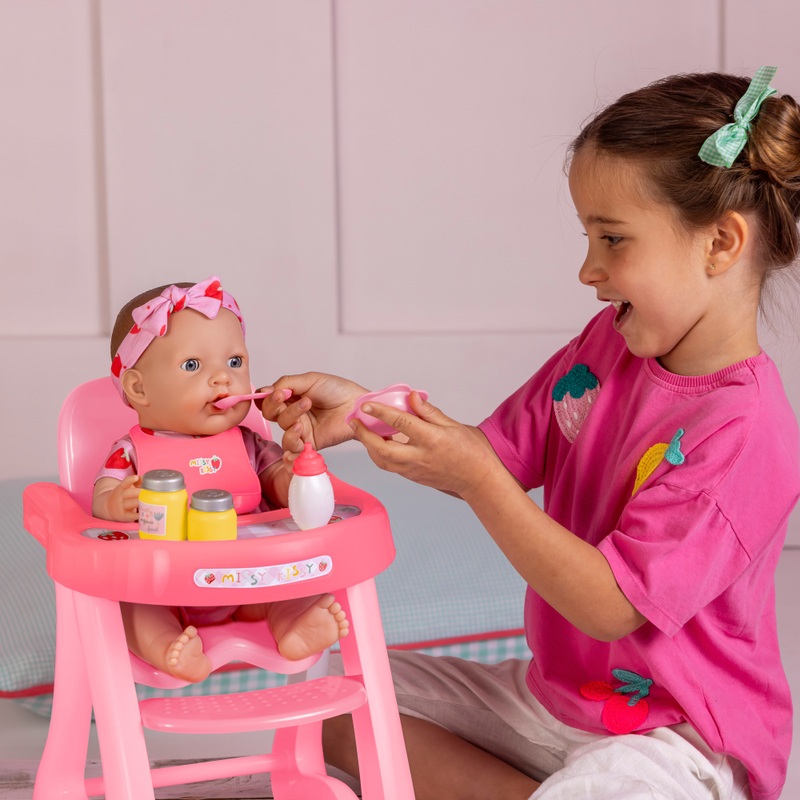 Missy Kissy Poppenstoel met Accessoires roze