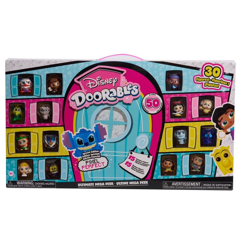 Disney Doorables - Coffret 30 Figurines Pixel Perfect Ultimate Mega Peek
