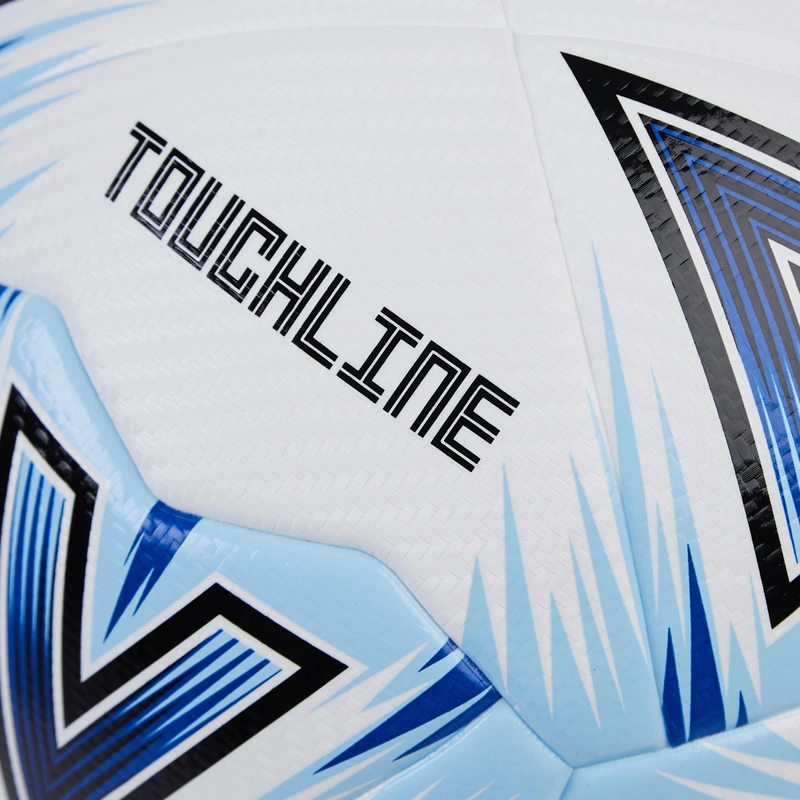 Blue and white design of Mitre touchline match ball