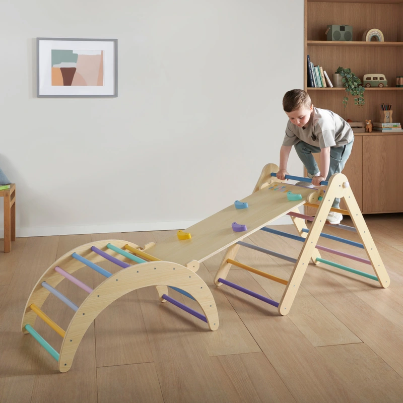 Play Factory Wooden Climbing Frame | Smyths Toys Ireland
