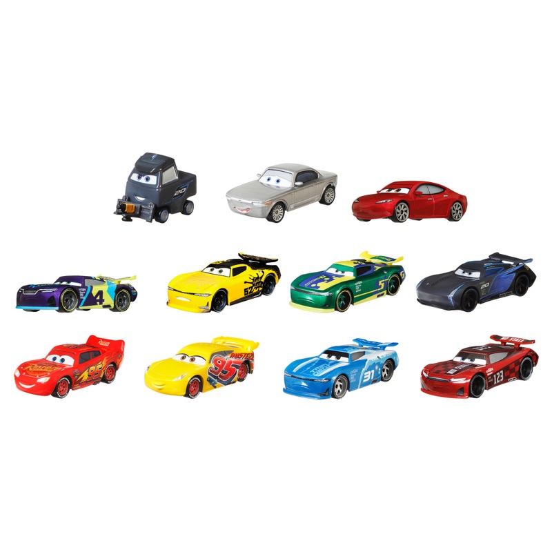 Disney Pixar Cars Auto's Piston Cup Race 1:55 11-Pack