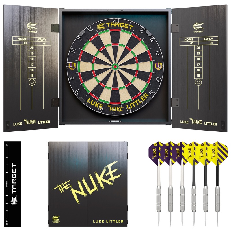 Luke Littler Cabinet & Dartboard Set