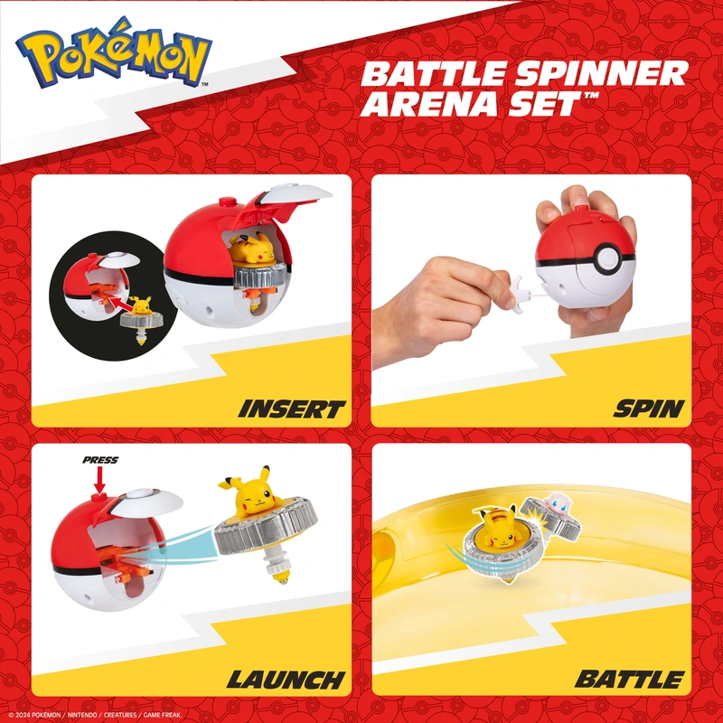Pokemon Pokémon Battle Spinner Arena Set with Pikachu and Mew Spinners view 3