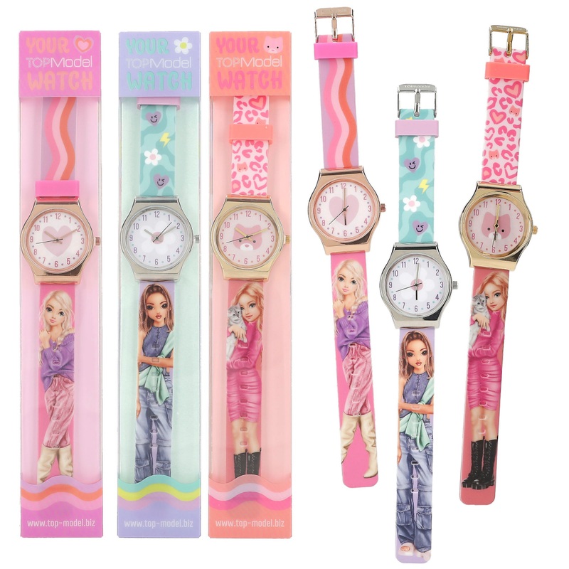 TOPModel Siliconen Horloge assorti