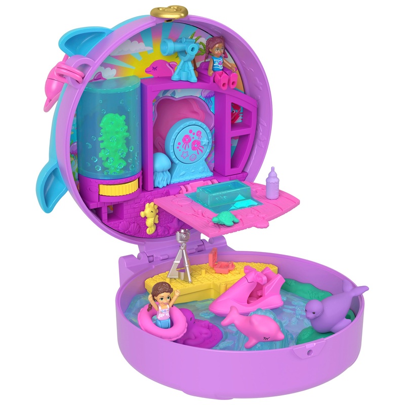 Polly Pocket Compact Dolphin Aquarium