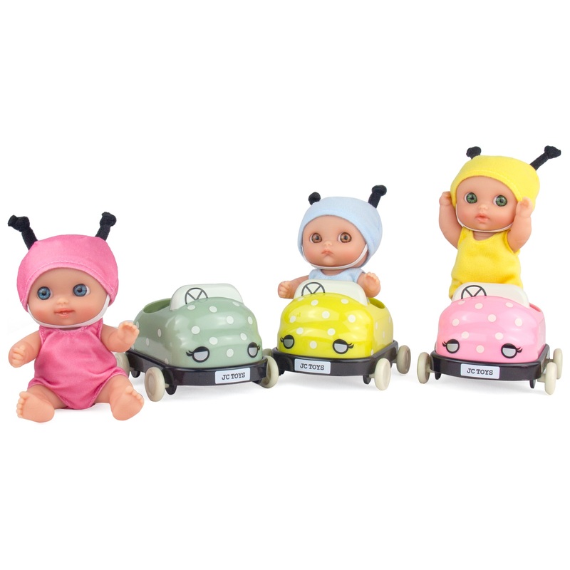 Lil' Cutesies - Poupon avec Voiture Coccinelle - Modèle Aléatoire