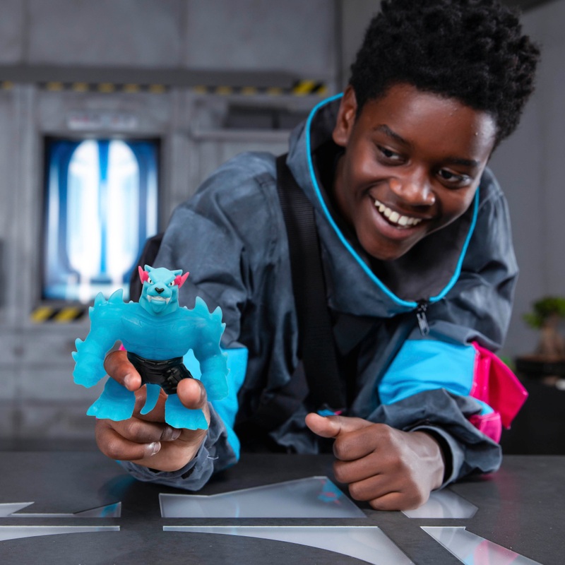 Heroes of Goo Jit Zu MrBeast Lab Figuur Stretchy Hero Hypercharged Panther
