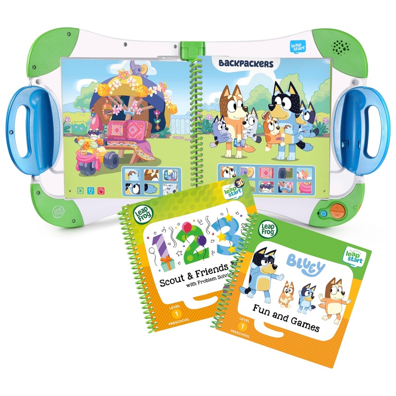 LeapFrog LeapStart Bluey Interactive Learning System Bundle | Smyths Toys UK